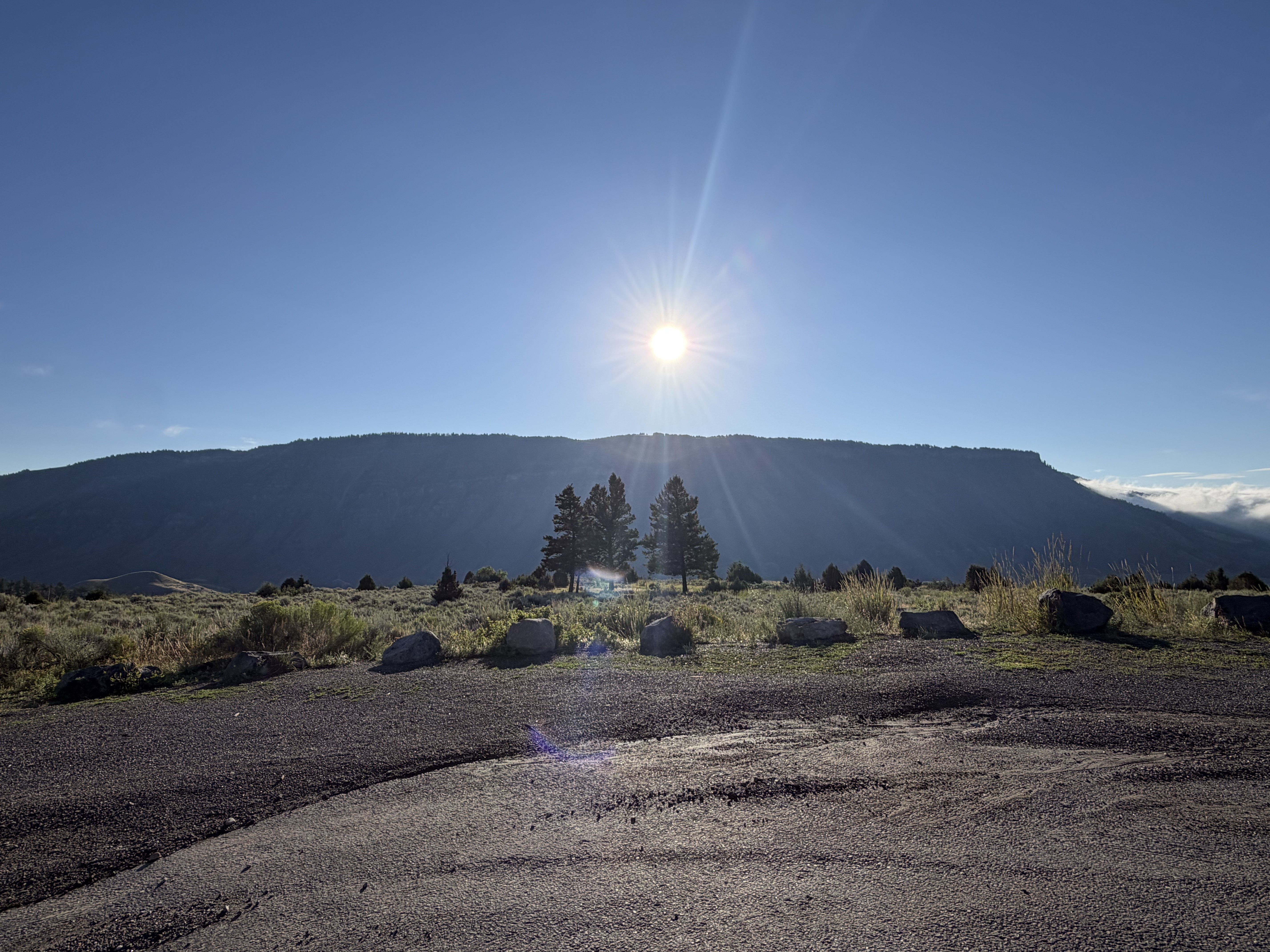 Yellowstone photo: a hill photographed between destinations.